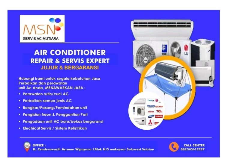 5 Rekomendasi Perusahaan Cuci AC Terbaik Di Makassar